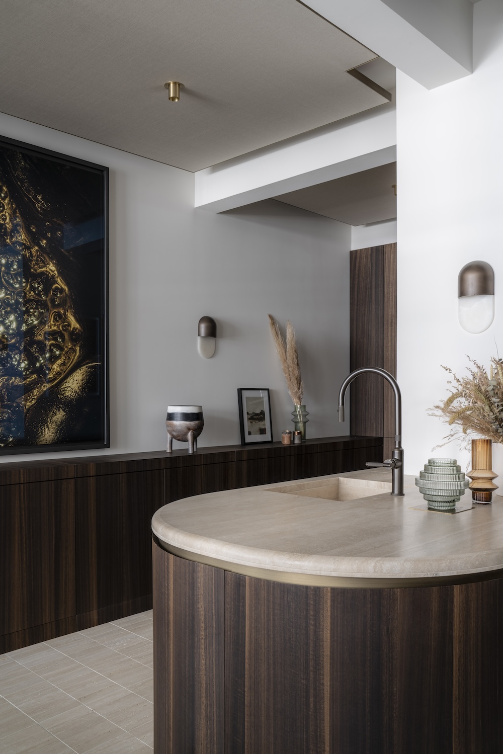 Martel wall sconce, styled interior view - Carlyle Collective