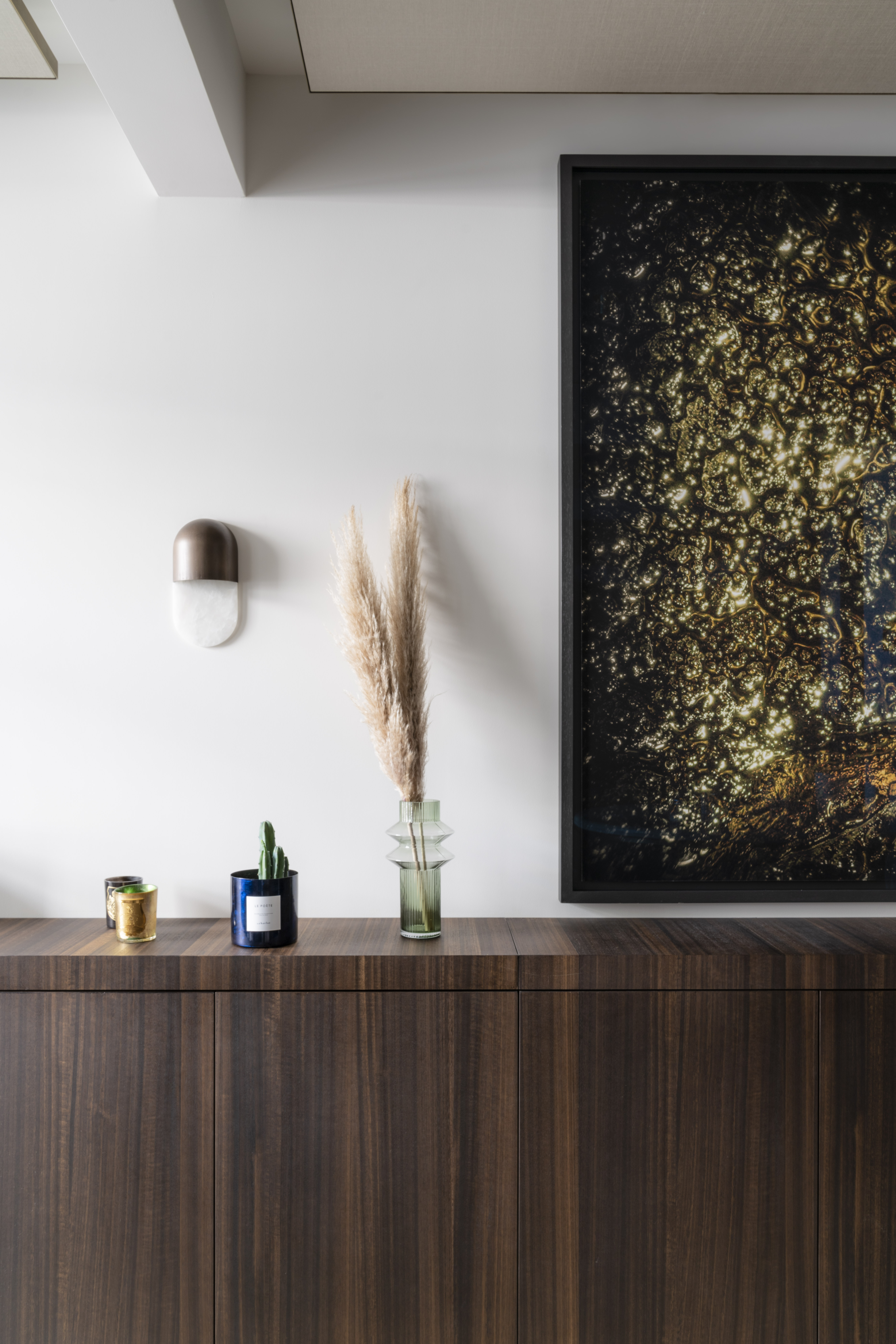 Martel wall sconce, styled interior view - Carlyle Collective