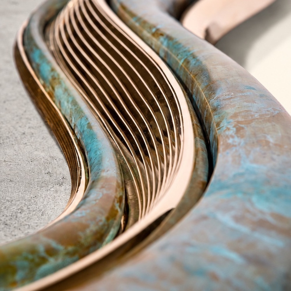 Strata mirror, alternate view 3 - Carlyle Collective
