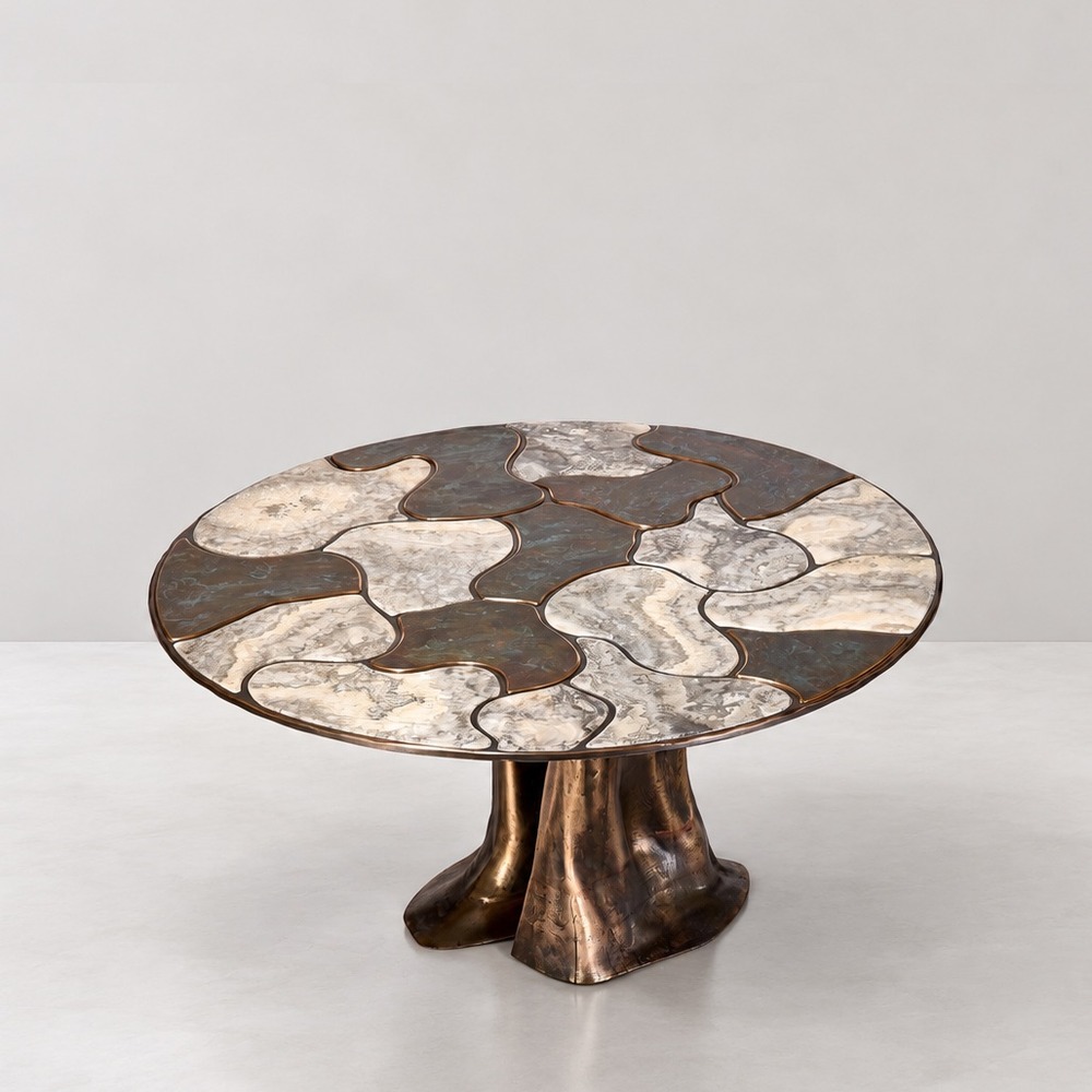 Confluence dining table, alternate view 2 - Carlyle Collective