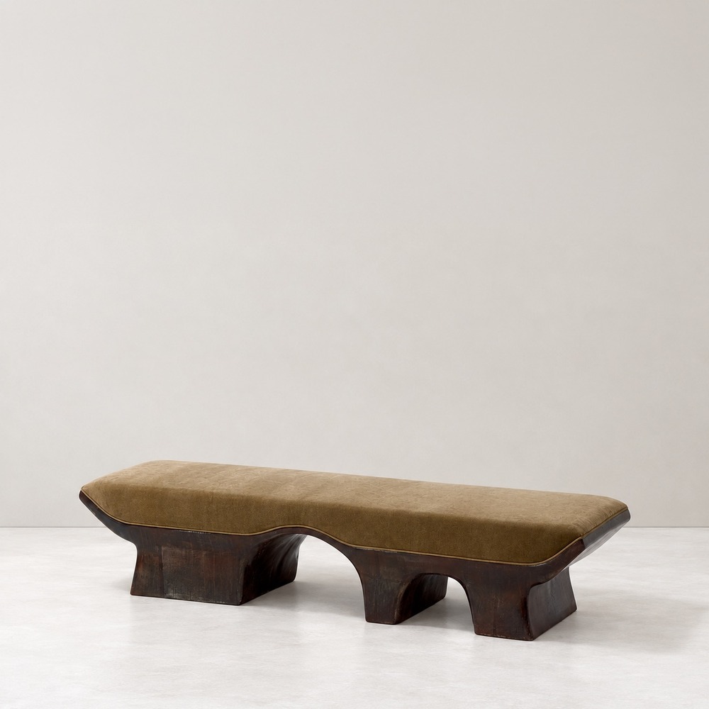 Fluora bench, alternate view 4 - Carlyle Collective