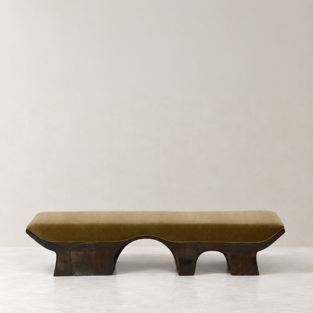 Fluora bench, alternate view 5 - Carlyle Collective