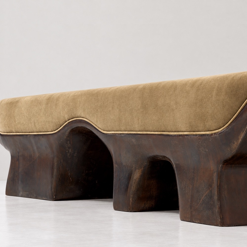 Fluora bench, alternate view 6 - Carlyle Collective