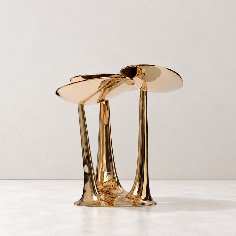 Lily side table, alternate view 2 - Carlyle Collective
