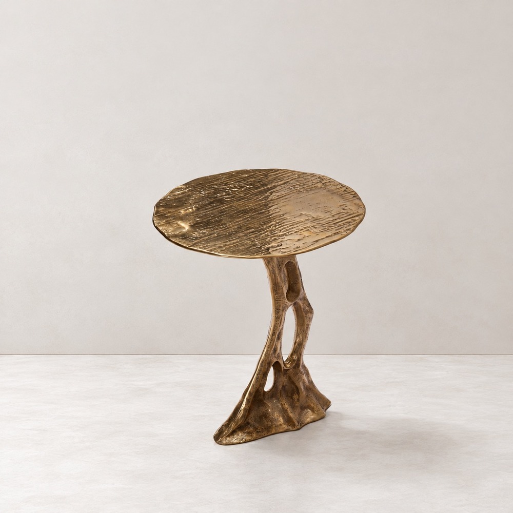 Fossil side table, alternate view 2 - Carlyle Collective