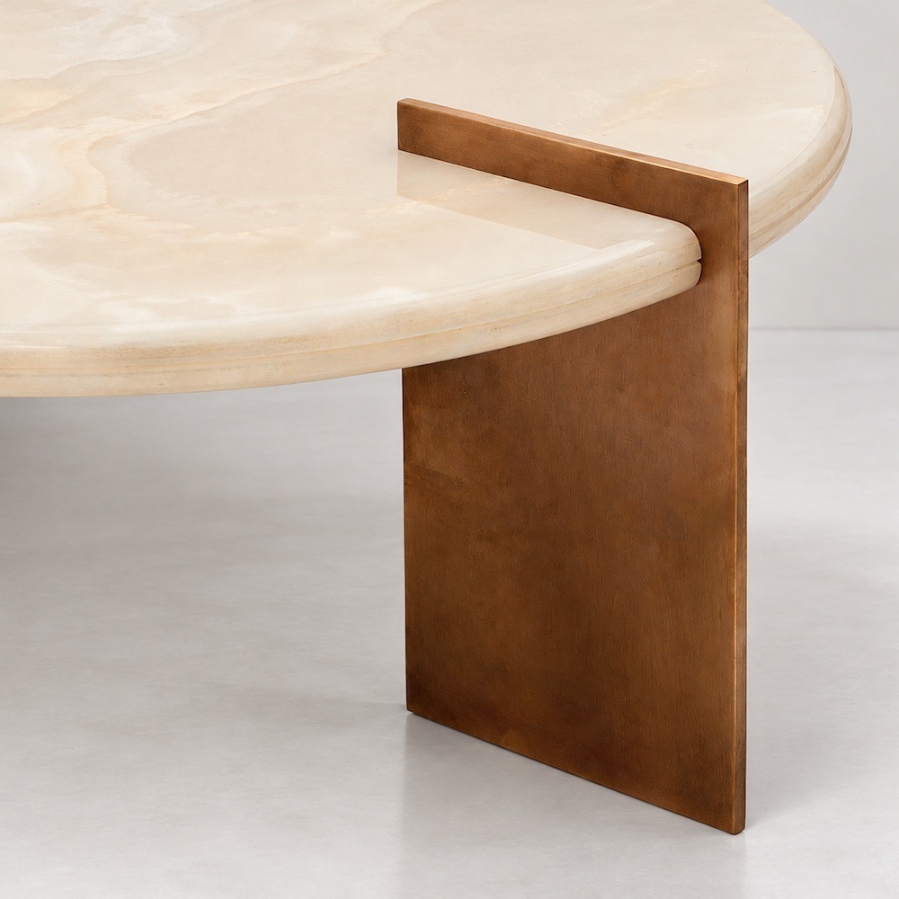 Candy Elliptical coffee table, alternate view 2 - Carlyle Collective
