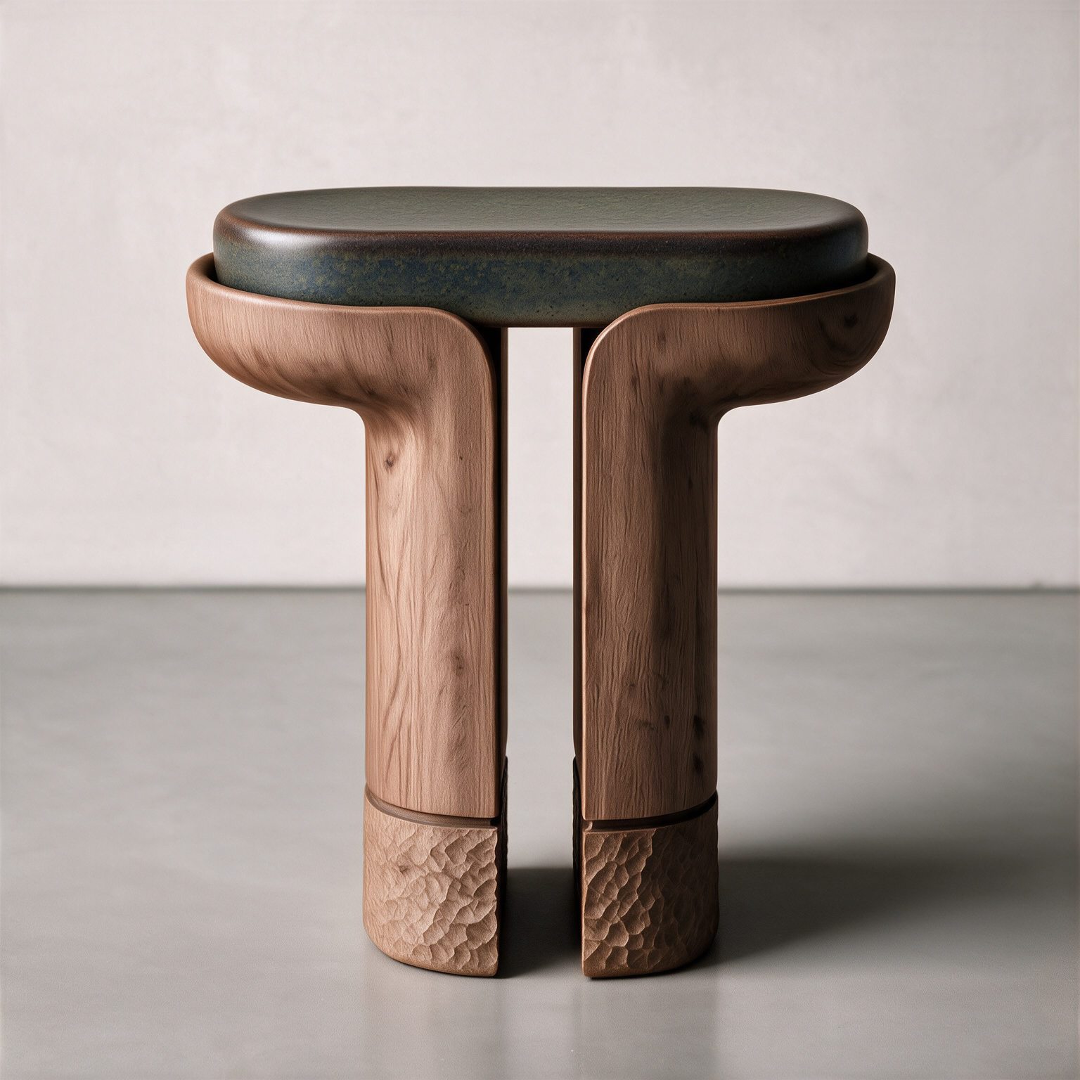 Jacque C. side table by Jordan Carlyle, side view - Carlyle Collective