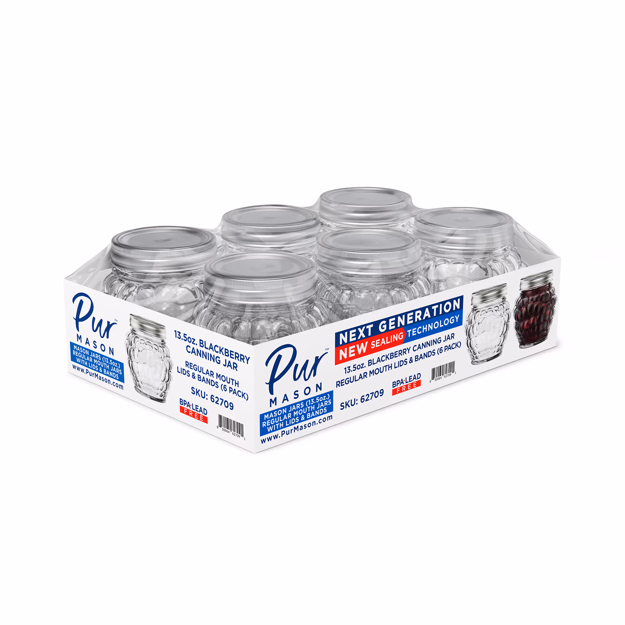 8 oz Mason Jar, Regular Mouth
