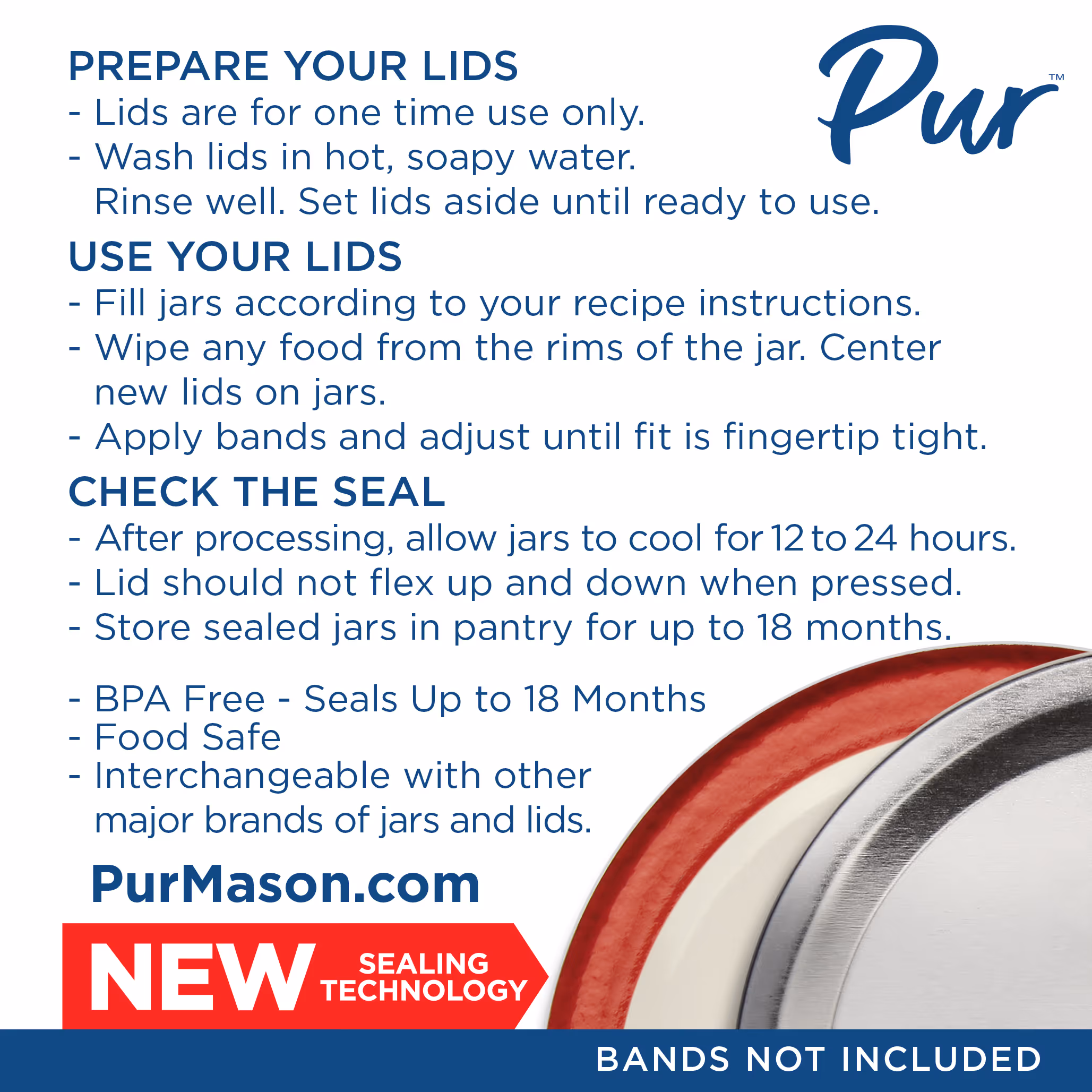 Canning Lids and Bands