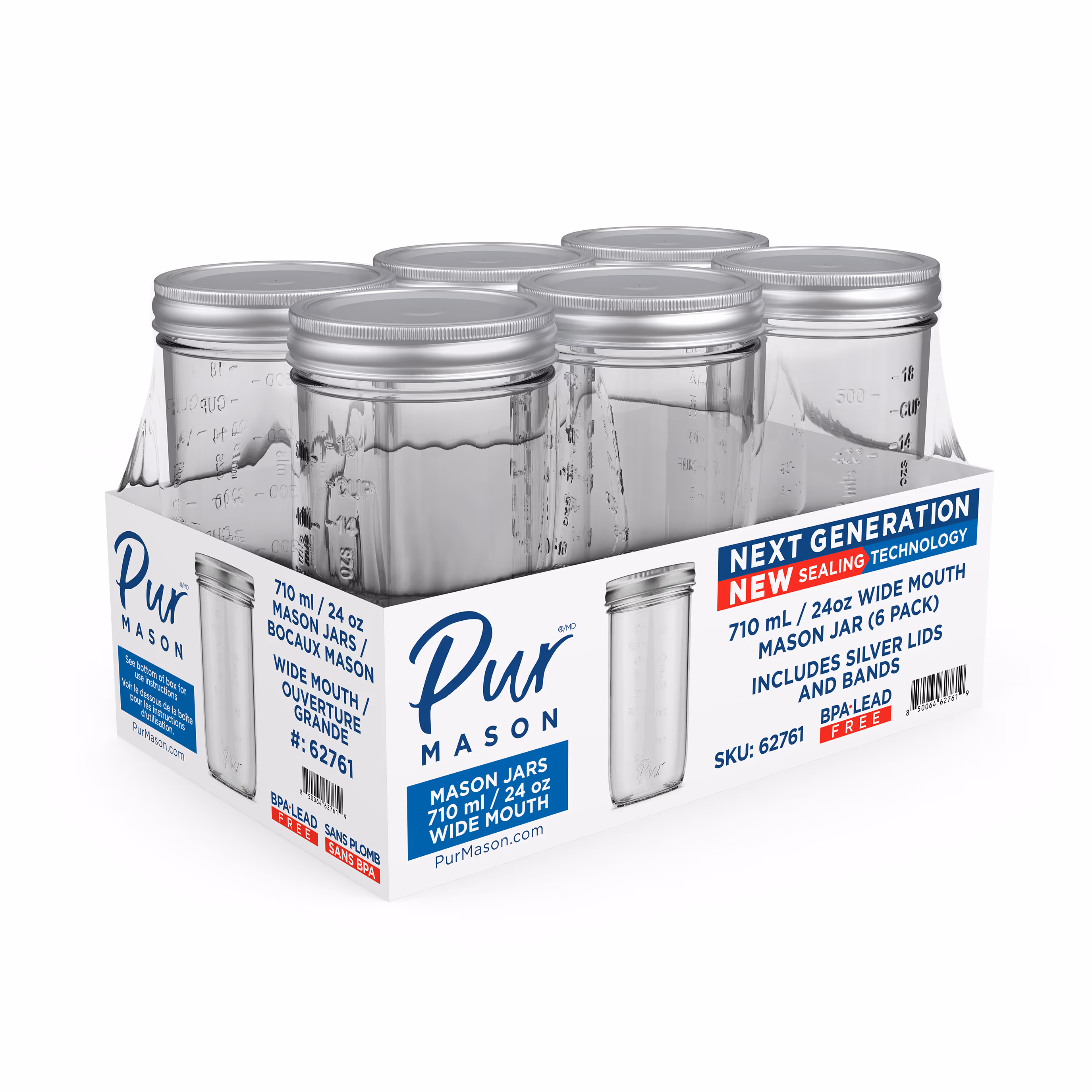 8 oz Mason Jar, Regular Mouth