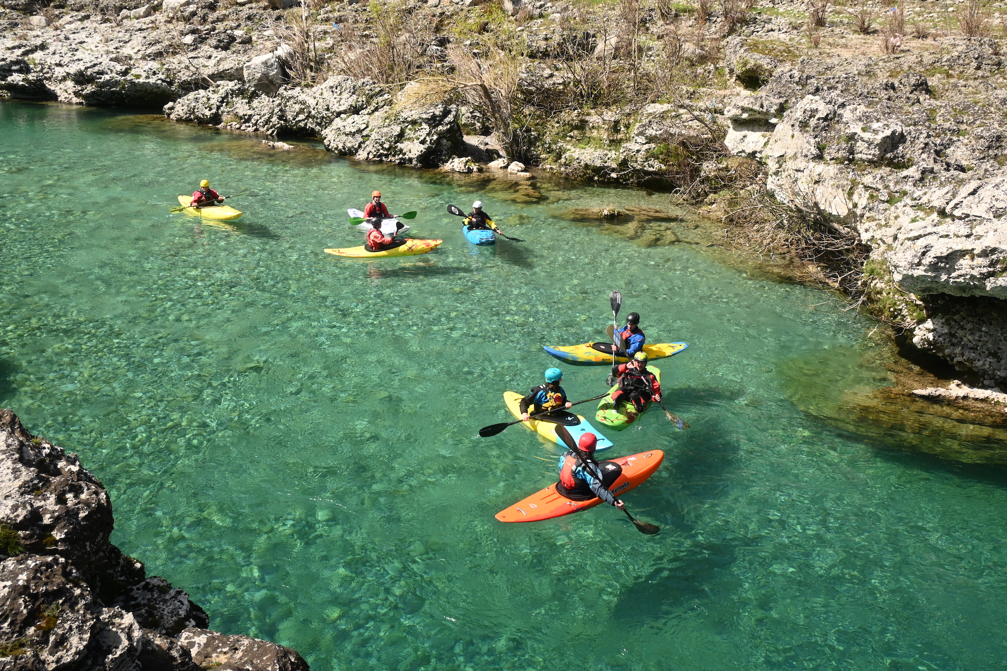Kayaking on the Valbona River in Albania, Eggstream