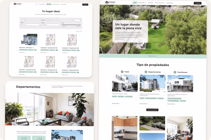página web con gestor de contenido ejemplo