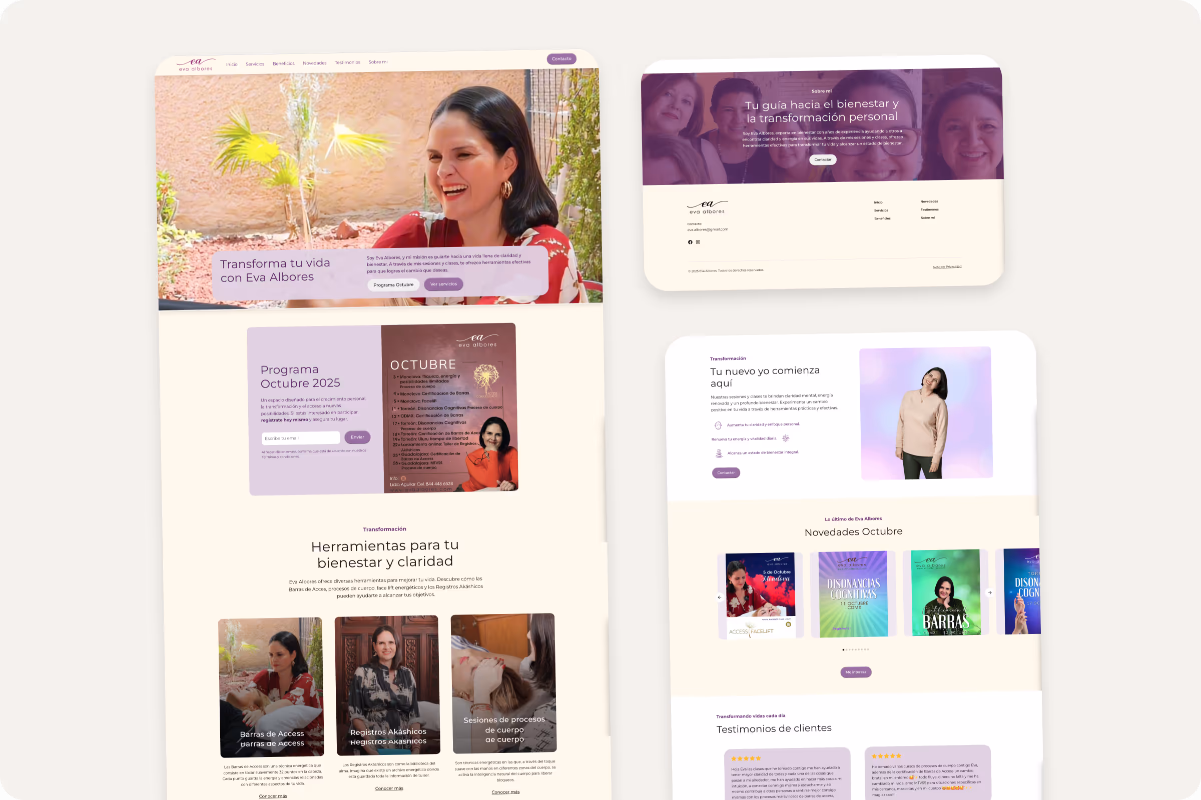 Eva Albores Página Web