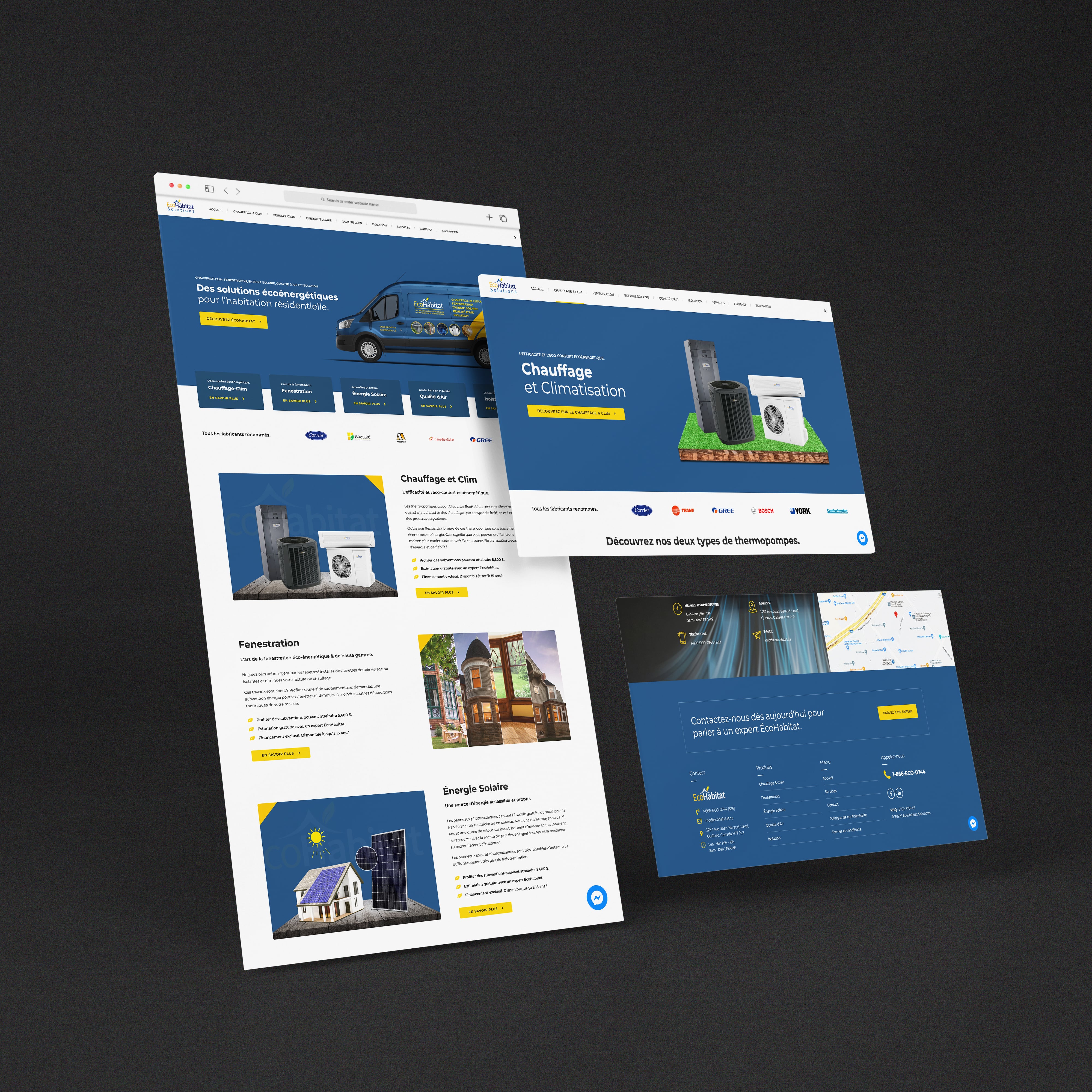 conception de site web pour ÉcoHabitat à Montréal