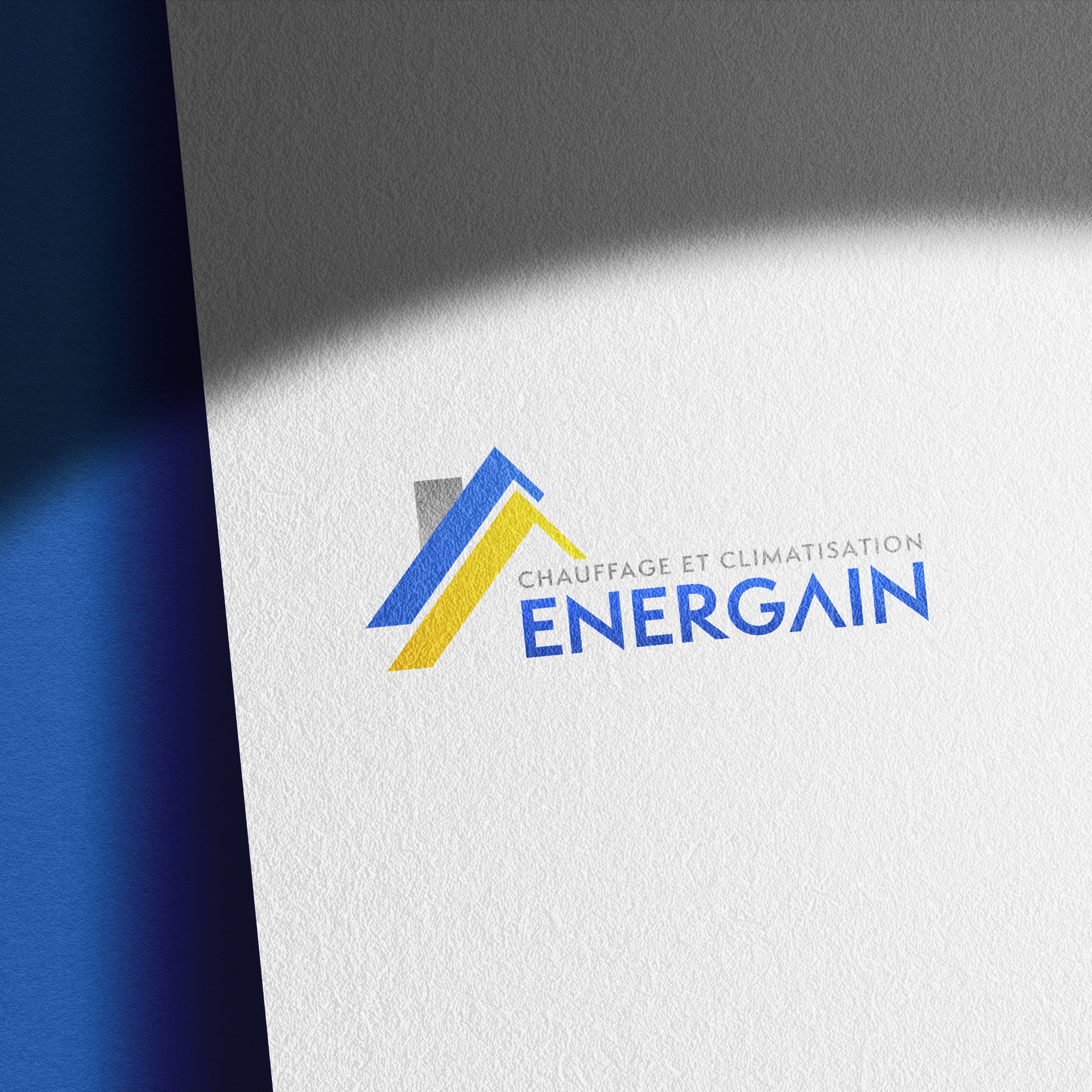 conception de logo corporatif pour Energain chauffage et climatisation