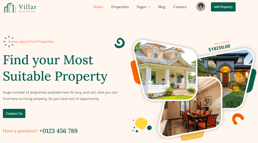 Villar - Real Estate Website Template