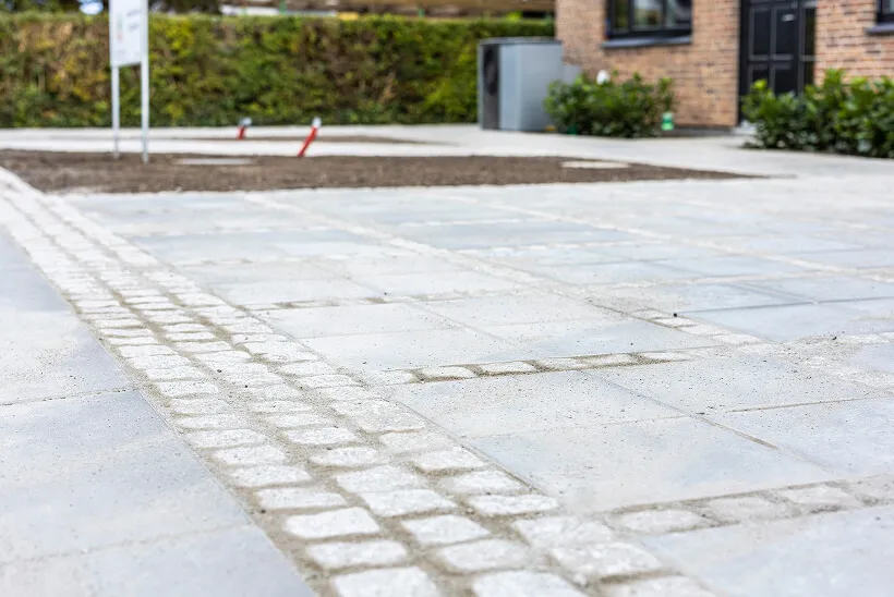 Rådhusbelægning af sten 