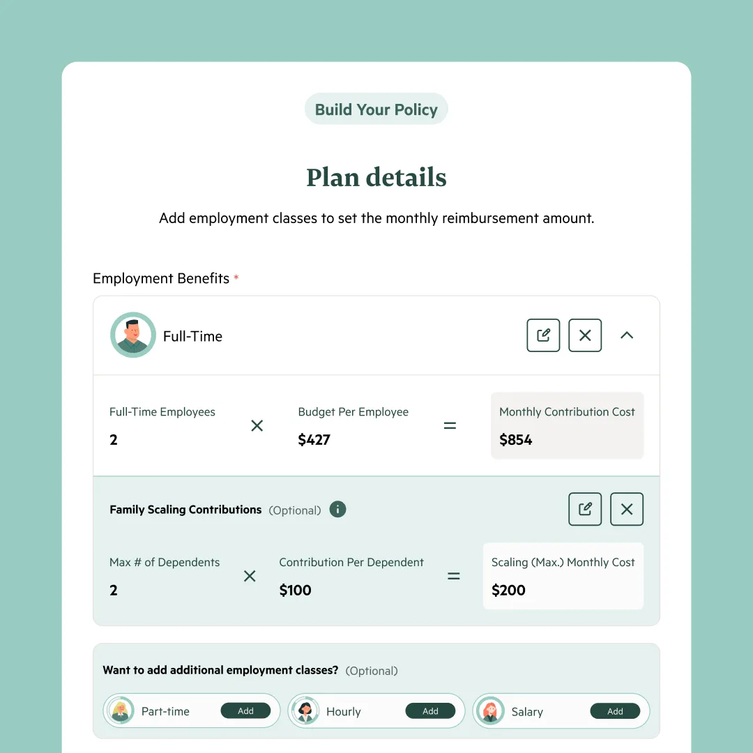 StretchDollar's "Build Your Policy" UI showcase