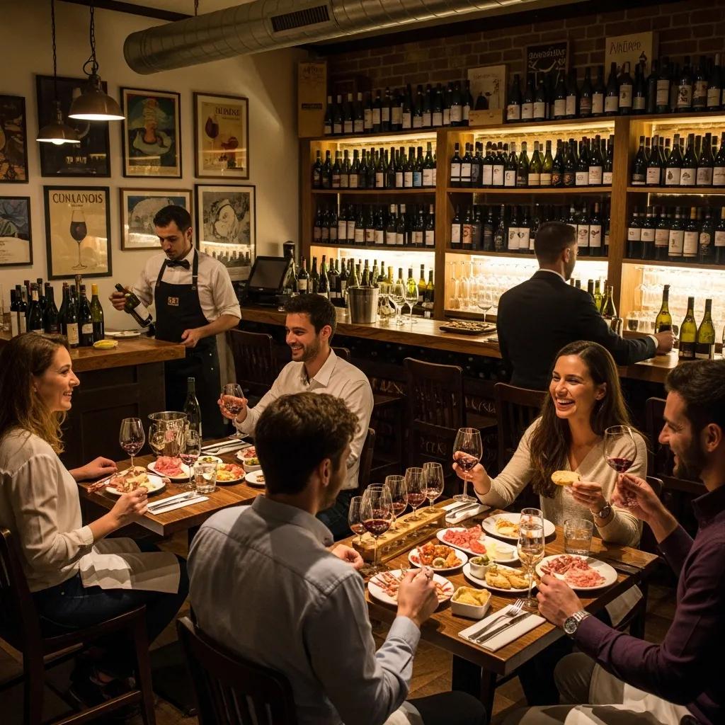 Couple sharing a wine tasting for a unique date night experience