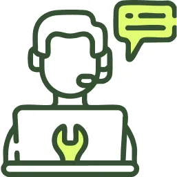 Icon representing customer-centric support