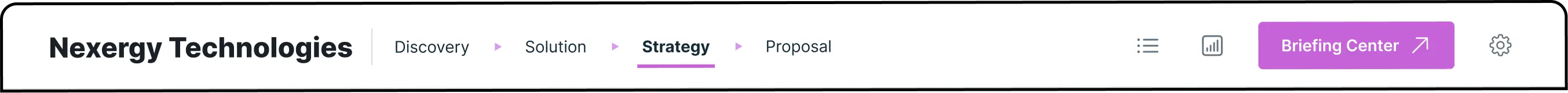 Top navigation bar