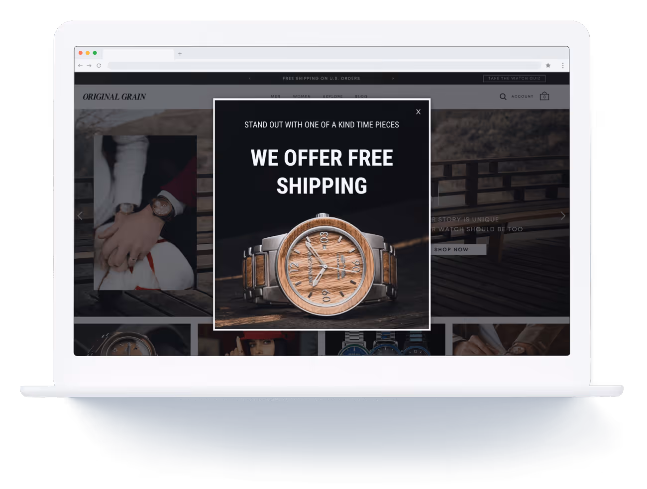 coupon from justuno