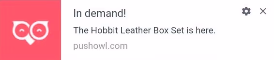 announcing in demand products trigger push notification