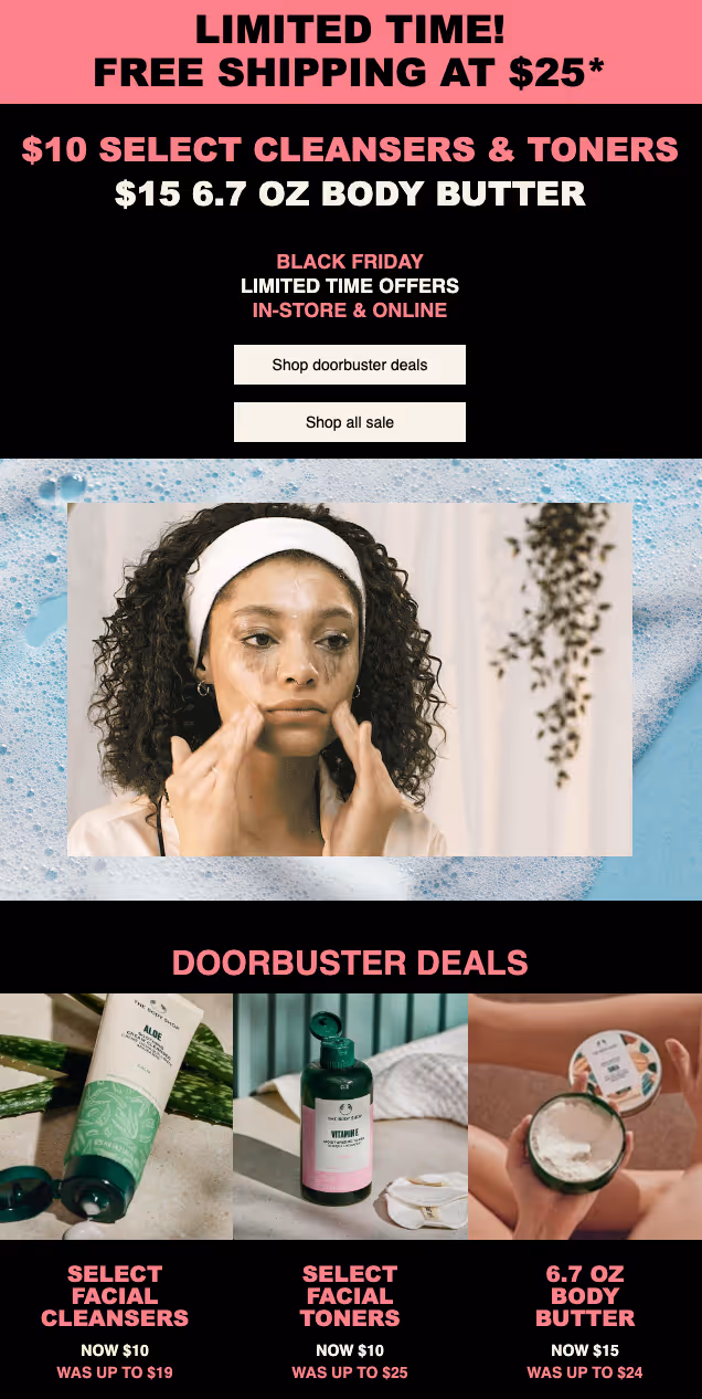 Black Friday Deal by Body Shop