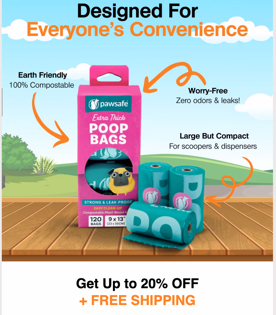 PawSafe marketing email with a persuasive subject line