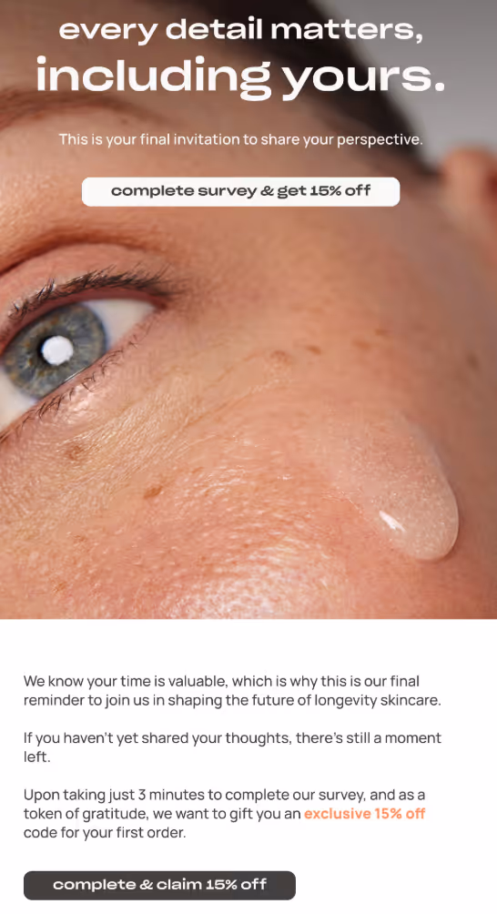 Win back email examples