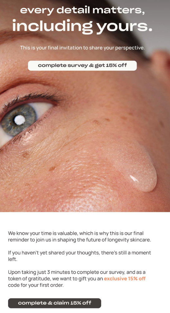 Win back email examples