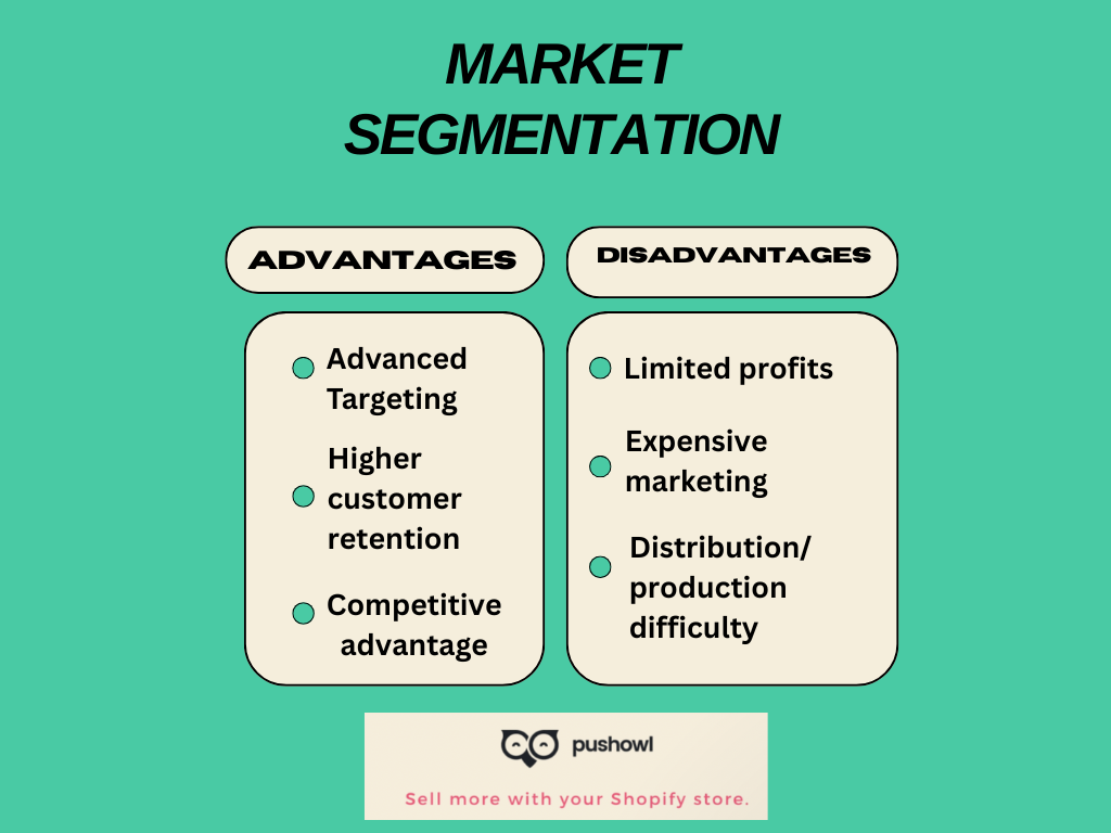 benefits of market segmentation and advantages, disadvantages