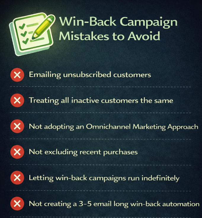 win-back campaign mistakes