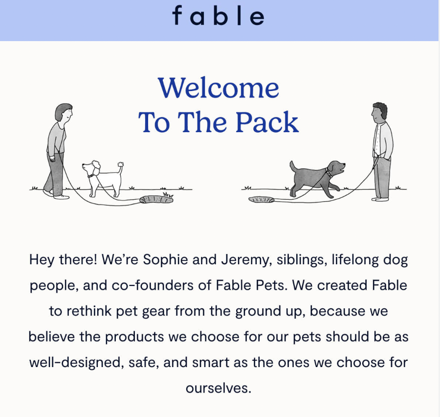 welcome email examples with founder letters