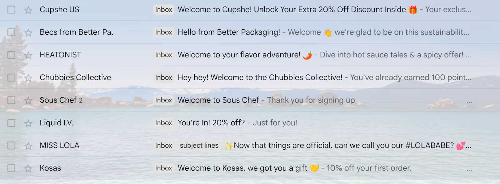 best welcome email subject lines