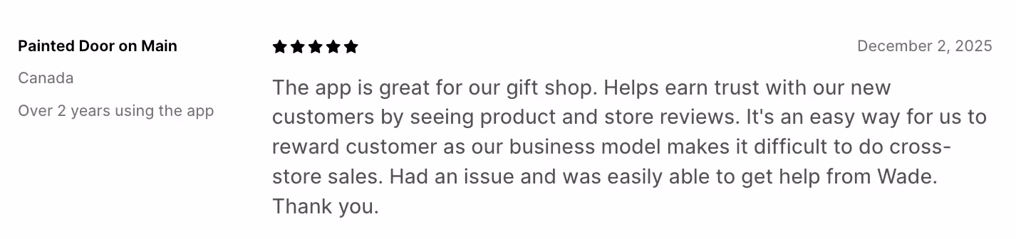 Growave, a shopify product reviews app