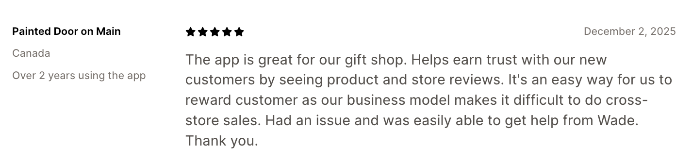 Growave, a shopify product reviews app