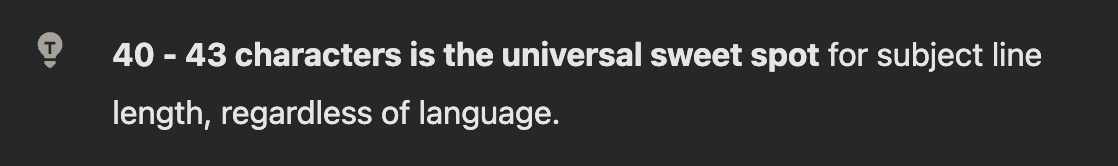 email deliverability best practices for Shopify related to subject line length