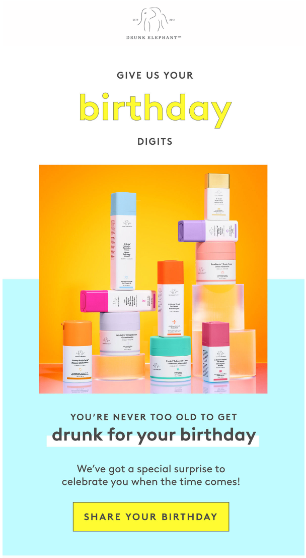 customer birthday emails