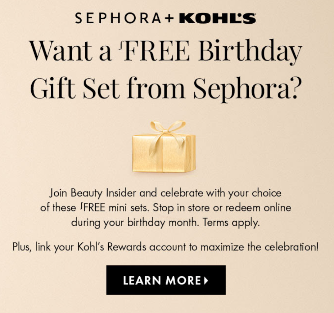 Shopify loyalty program birthday perks with Sephora