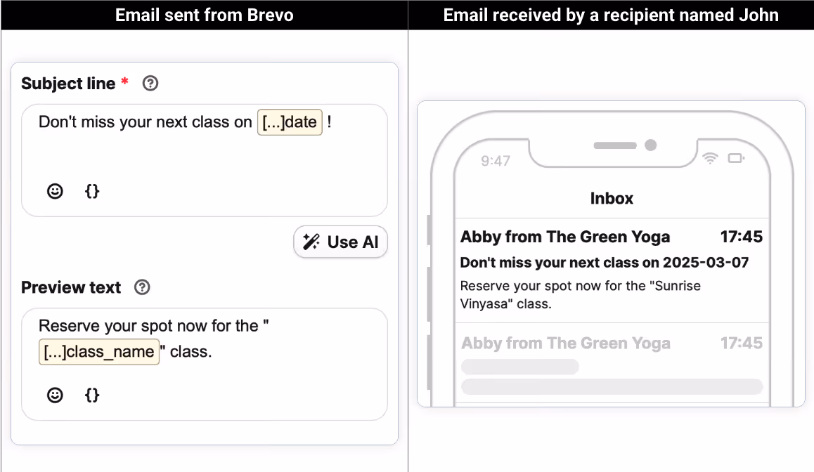 Shopify email template customization subject line and preview text