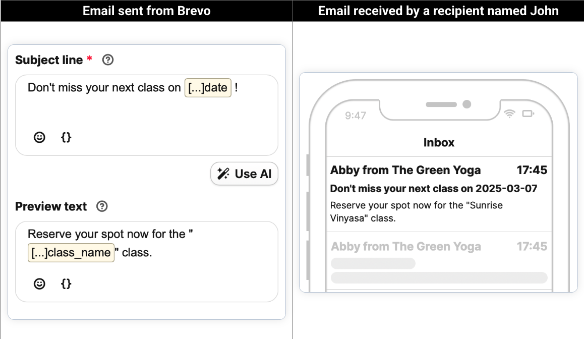 Shopify email template customization subject line and preview text