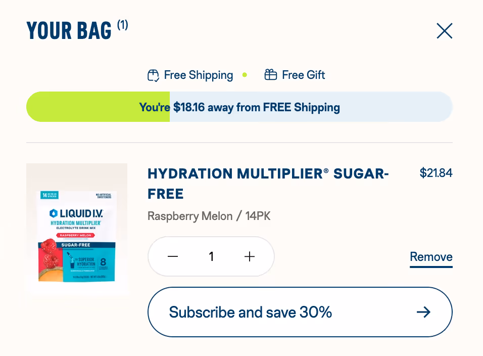 Shopify discount progress bars