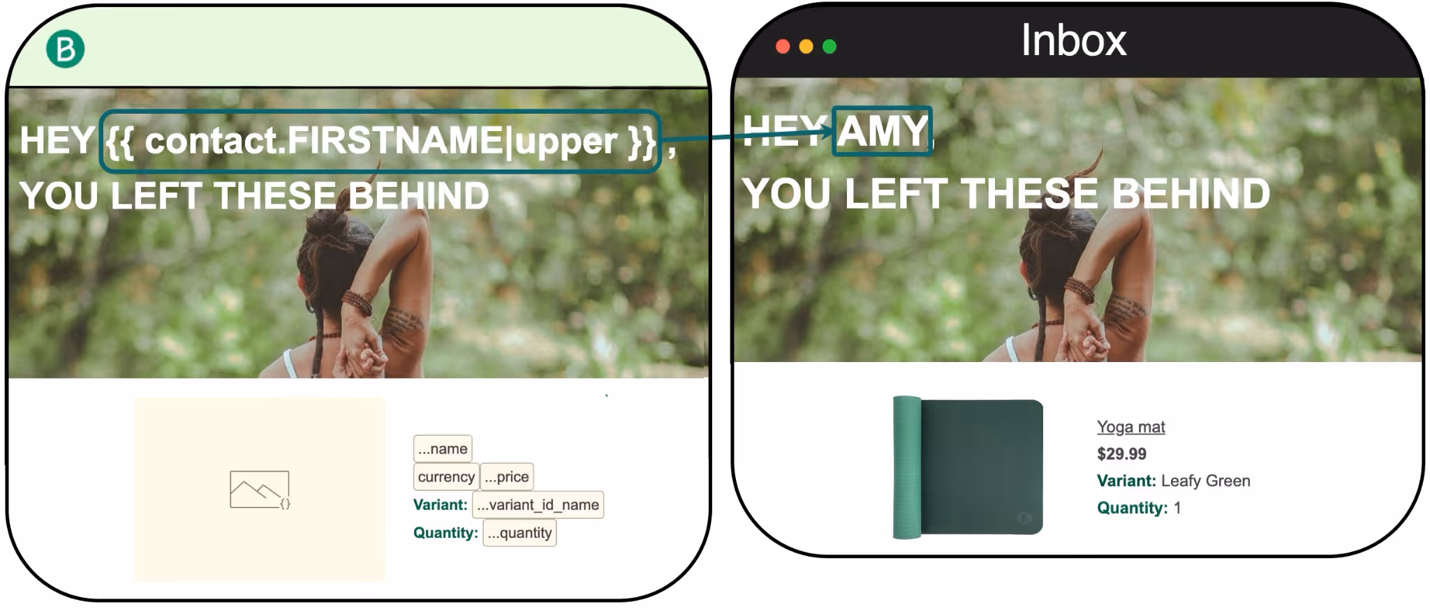 abandoned cart email examples