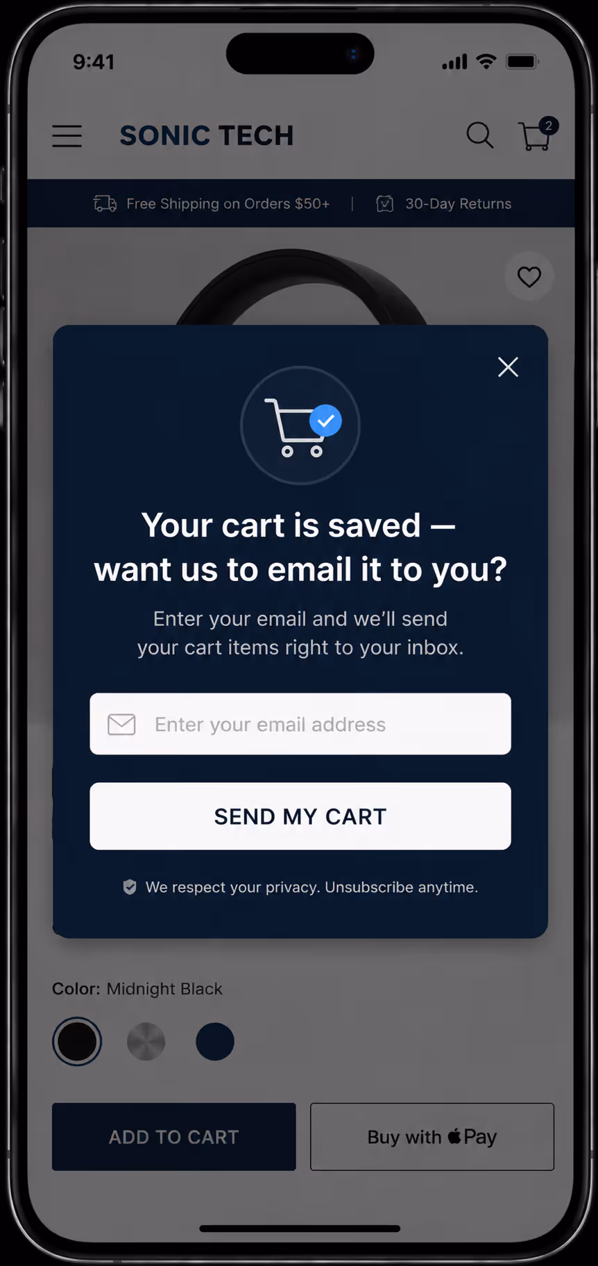 tab switch popup intent