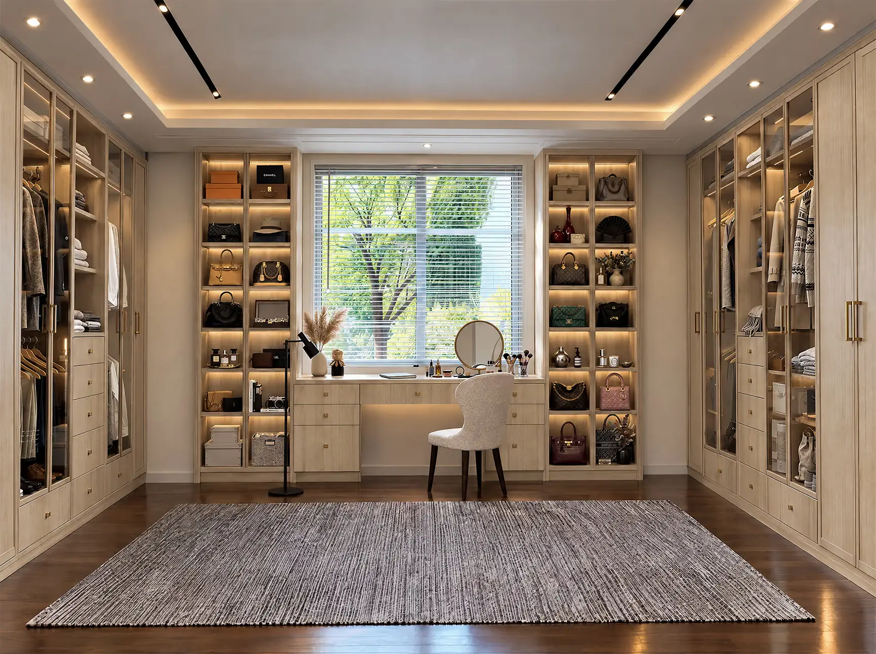 Custom closet in Uptown, White Rock
