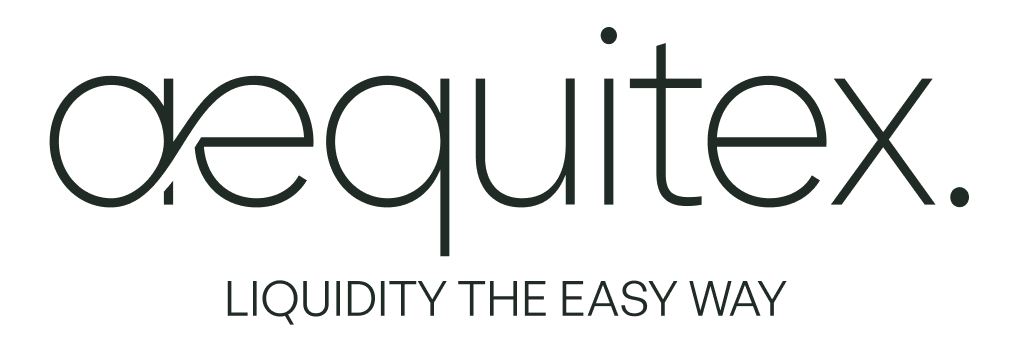 Equitex logo with the tagline Liquidity The Easy Way.