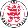 KSV Hessen Kassel football club logo featuring a red lion and the club name in a circular design.