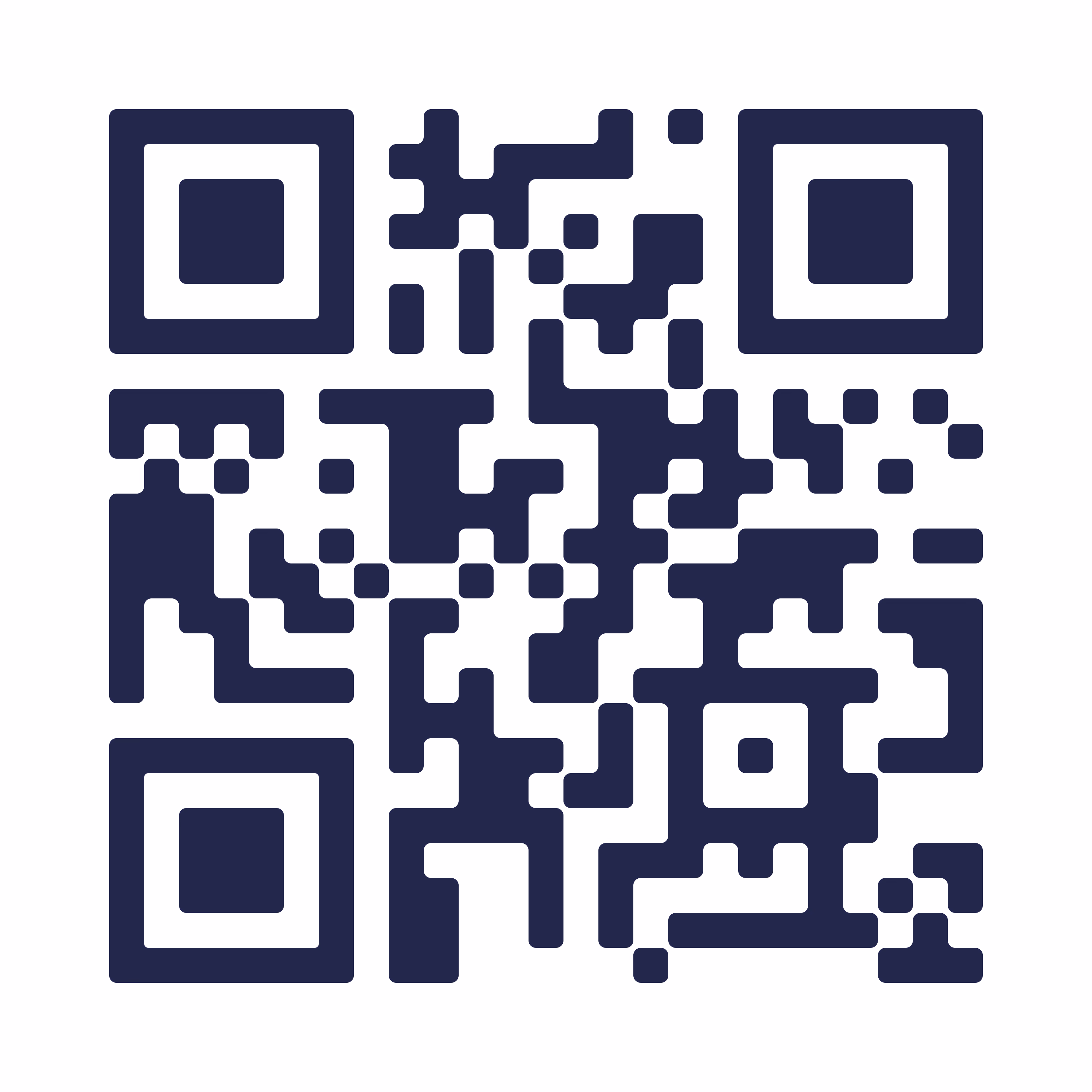 Black and white QR code on a transparent background.