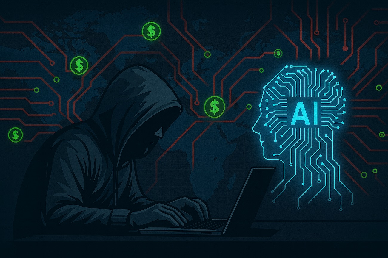 This illustration represents the growing risks and financial implications of artificial intelligence security. As hackers exploit vulnerabilities in large language models and AI applications, organizations are asking: how much does an AI penetration test cost? Unlike traditional web app pentests, AI systems introduce new attack surfaces, complex integrations, and unique risks like prompt injection, data leakage, and model manipulation. The image highlights the connection between adversaries, AI, and money—underscoring why expert AI pentesting is essential for protecting sensitive data and understanding real cost factors.